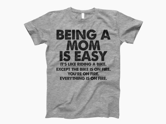 Funny Mom Shirt, Mom Humor Tee, Mom Life Shirt, Easy Mom Life, Sarcastic Mom Tee, Gift For Mom, Mom Quotes Shirt, Mom Shirt, Mother's Day