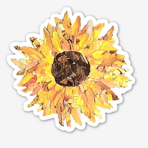 Tournesol et fleur de lotus - Ensemble d’autocollants