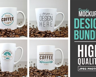 Download Coffee Mug Mockup Bundle With Coffee Beans Digital File Mockups Eclipse Plugins Bundles And Products PSD Mockup Templates