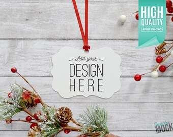 Maquete de enfeite de Natal de alumínio Benelux | Download digital de alta qualidade