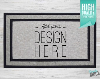 Simple Sublimation Doormat Mockup With No Props | Digital File