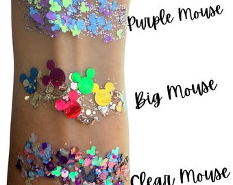 Mouse Hair Glitter Gel for Toddlers and girls, mouse face glitter gel, colorful  hair gel.