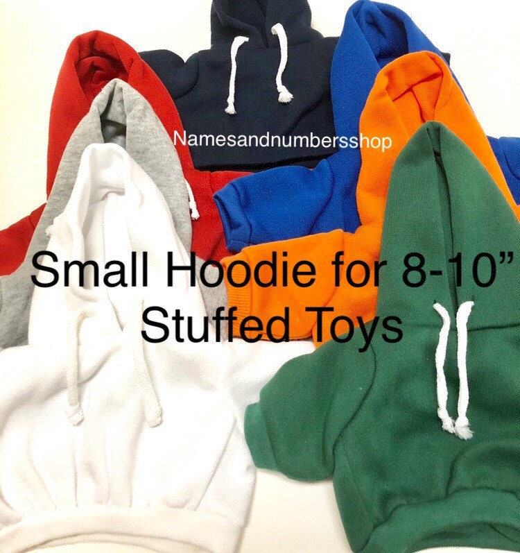 Small Hoodie for Teddy, Personalized Bear Clothes, Custom Shirt