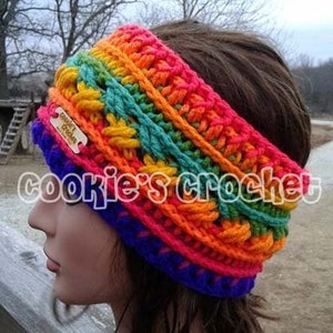 Crochet PATTERN: Ozark Ridges Ear Warmer Headband Crochet Headwrap PDF pattern