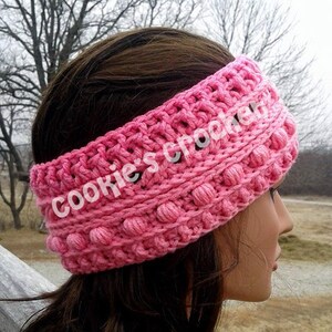 Crochet PATTERN: PS I Love You Ear Warmer Headband Crochet Headwrap PDF pattern