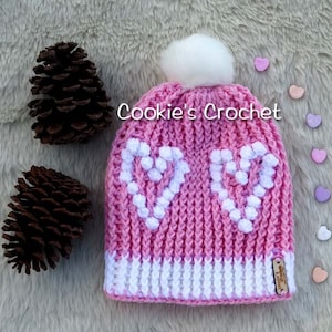 Crochet PATTERN: My Heart Will Go On Slouch  Hat PDF pattern