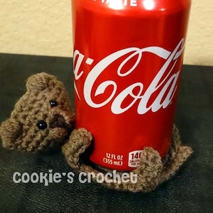 Crochet PATTERN: Bear Cuddle Coasters, Teddy, Polar, Black, Brown PDF pattern