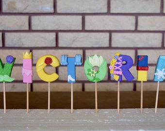 Custom Princess Fondant Letters