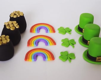 St. Patrick's Day Cupcake Toppers