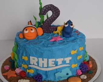 Trouver Nemo inspiré Fondant Decor