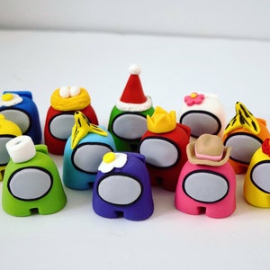 AMONG US INSPIRED fondant toppers
