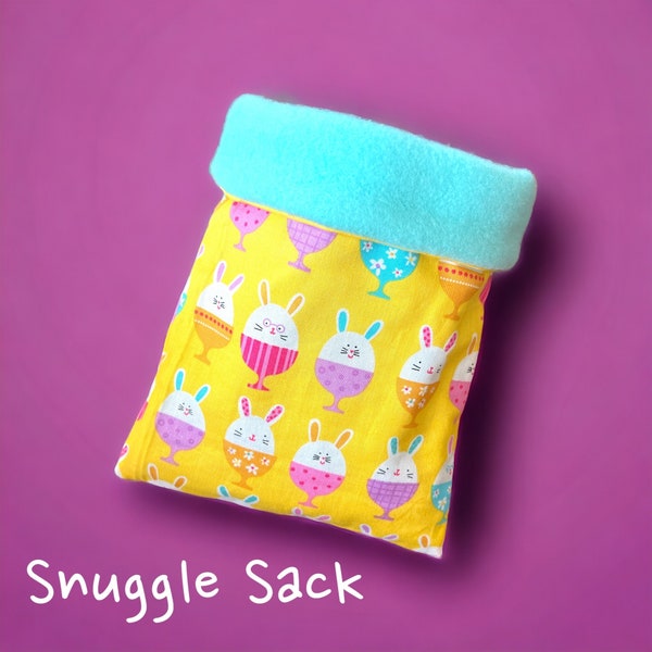 Fleece Snuggle Sacks, Cuddle Cup for Hedgehogs, Rats, Sugar Gliders or Small Pet
