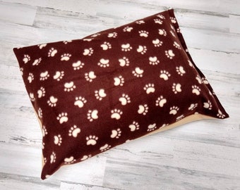 Oreiller de lit pour chien personnalisé avec housse de couette en polaire amovible