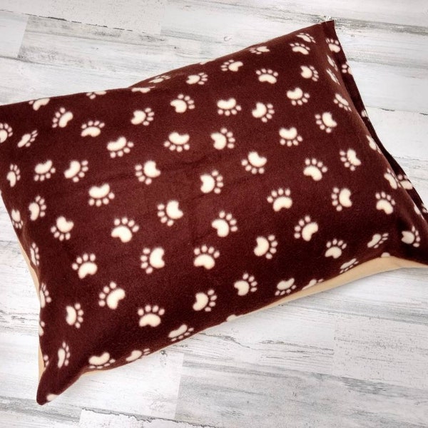 Custom Dog Bed Pillow with Removable Fleece Duvet Cover