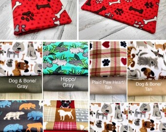 double sided fleece crate pads