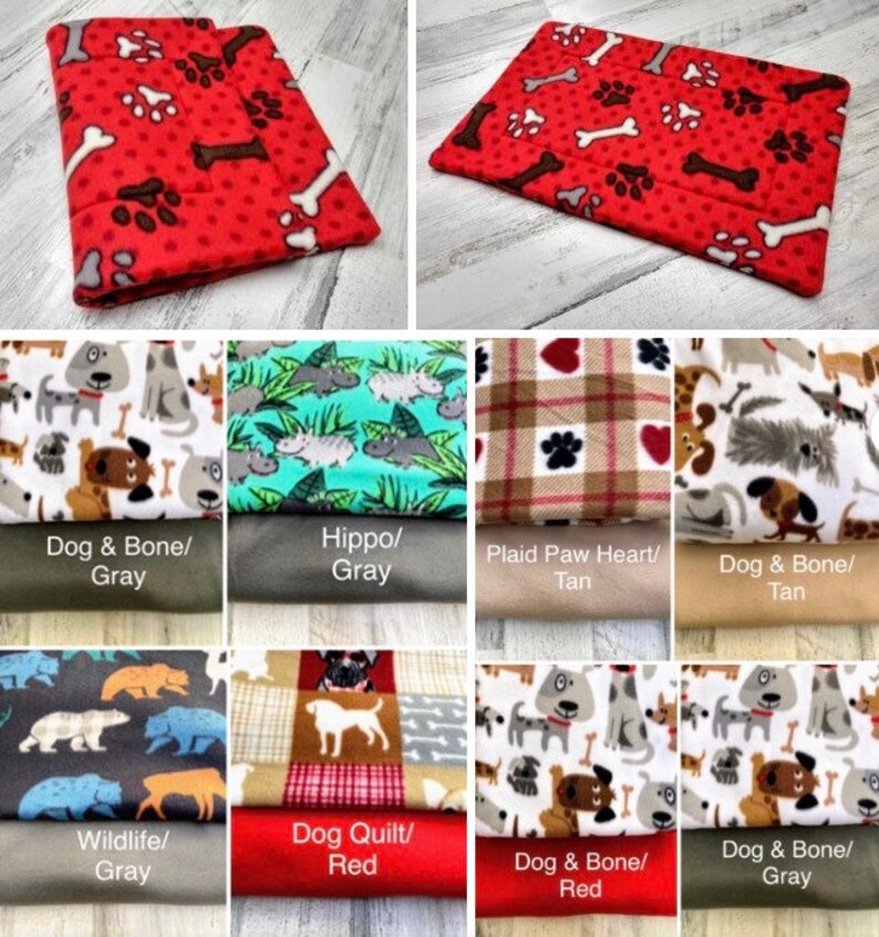 Dog Crate Pad Fleece Dog Bed Potty Pad Puppy Training Pad Etsy