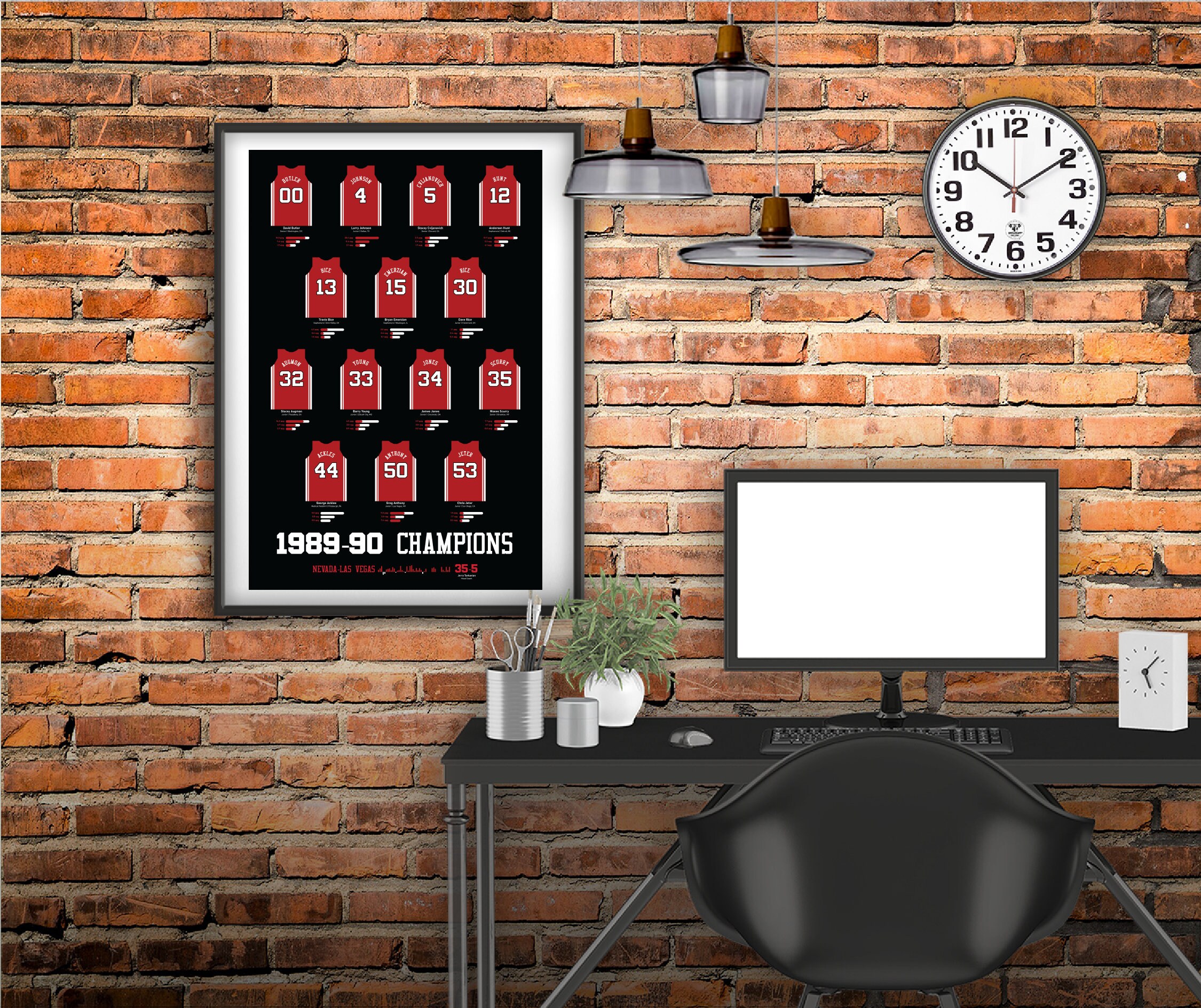 Las Vegas Canvas UNLV Poster Vegas Canvas UNLV 1990 Etsy