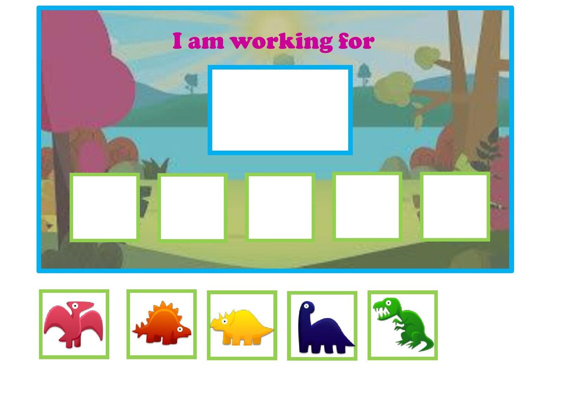 Dinosaur Behaviour Token Board - Etsy