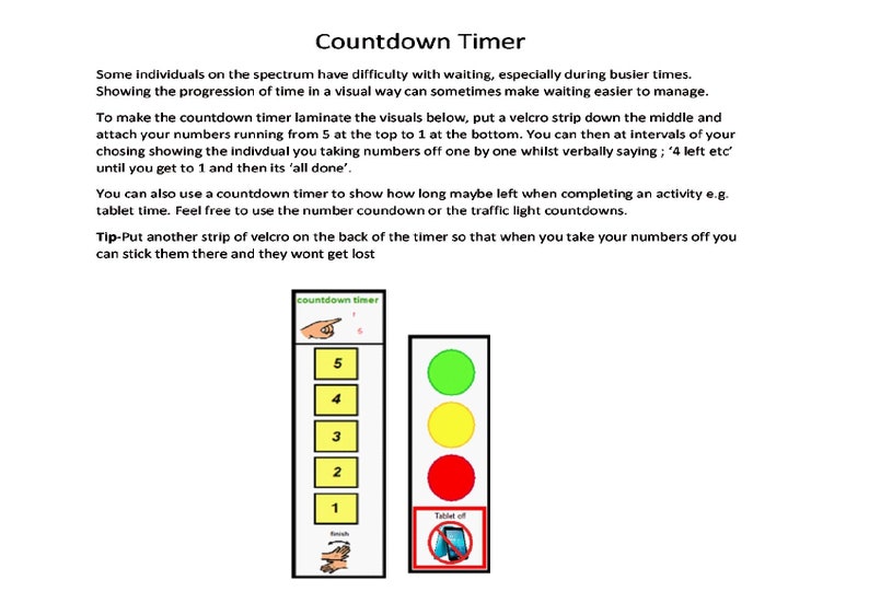 autism timer clock autism timer clock