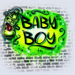 Airbrush T Shirt Graffiti Can Bricks Name Design
