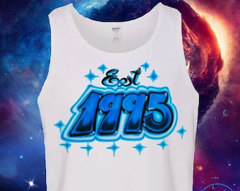 Débardeur Airbrush pour homme Est Year Design