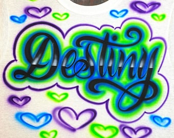 custom spray paint shirts