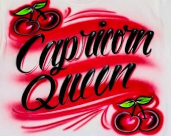 Spray Paint Airbrush T Shirt,TankTop Cherry Design