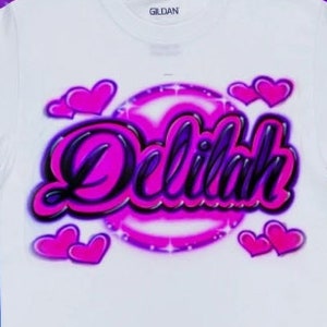 Airbrush Hoodie Print Name Design