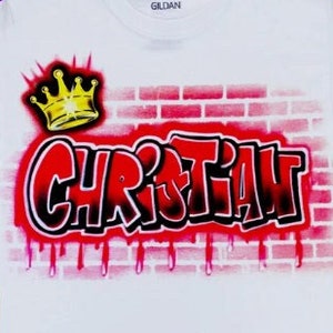 Graffiti Shirt | Airbrush T Shirt | Custom Airbrush tshirt Apparel
