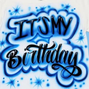 Airbrush: Sein mein Geburtstags-Design