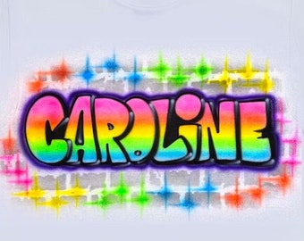 Airbrush T-shirt Graffiti 80-90-talsnamndesign