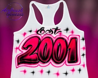 Débardeur Airbrush, Croptop Année de l'Est
