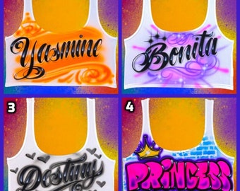 Airbrush Apparel Crop Top Designs