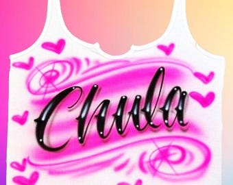 Diseño de remolino de corazón con aerógrafo Coolane