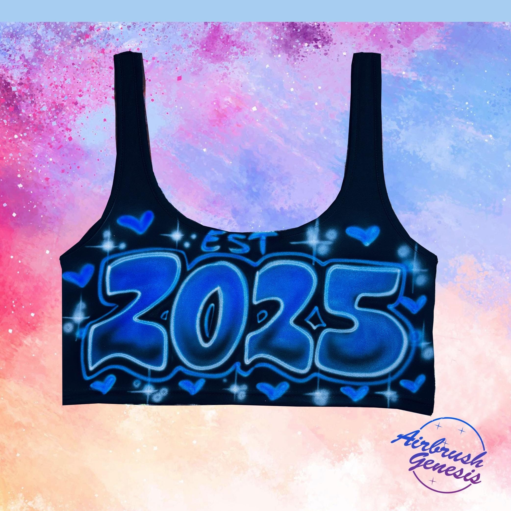 Airbrush Black Solidtankcroptop,croptoptee,haltertop,crop Top,est