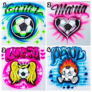 Personalized Soccer Gift Airbrush Shirt Design