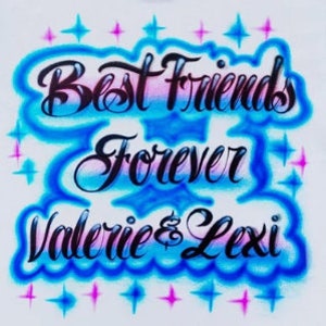 Airbrush Best Friends Forever T Shirt