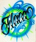 Airbrush T Shirt Script Name 