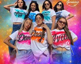 Airbrush T Shirt Script Name