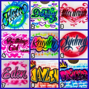 Airbrush-kläddesign