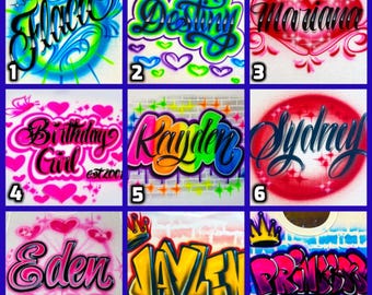 Diseños de ropa con aerógrafo