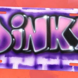 Personalisiertes Airbrush Nummernschild - Handgefertigte Auto Kunst - Individuell geairbrushtes Nummernschild - Handgemaltes Auto Kunstwerk Bild 5