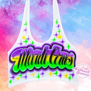 Airbrush T Shirt Name | Crop Top | Tank Top | Halter Top