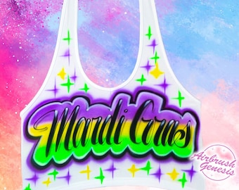 Airbrush T Shirt Name | Crop Top | Tank Top | Halter Top