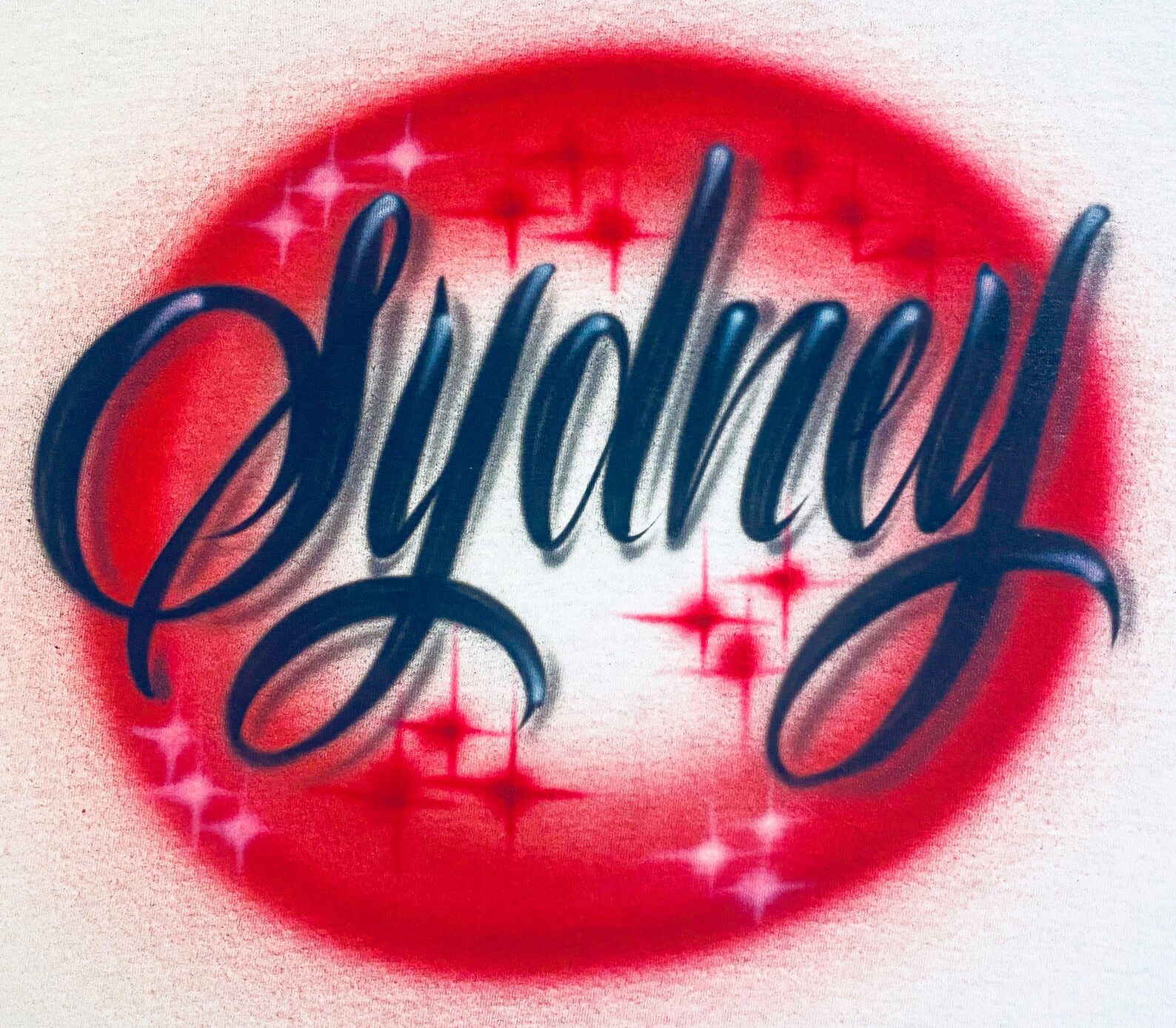 Airbrush T Shirt Script Name Design - Etsy