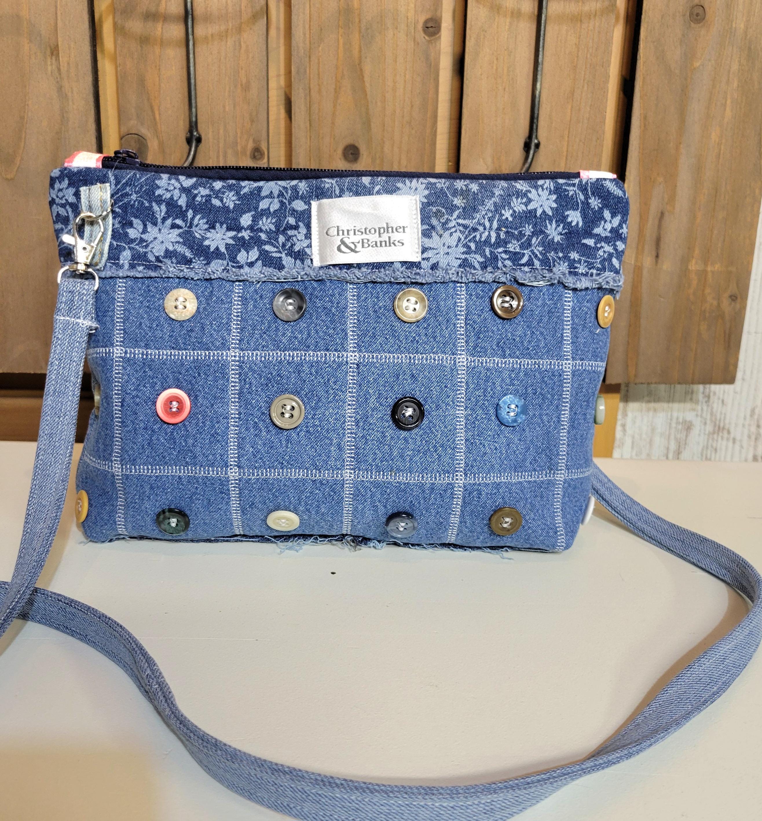 Rhinestone Denim Bag - Etsy