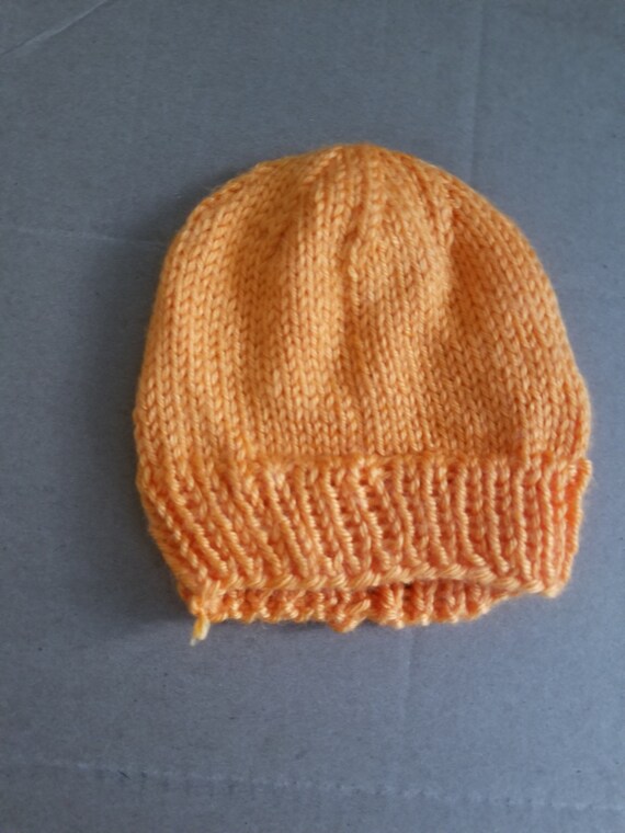 orange baby hat