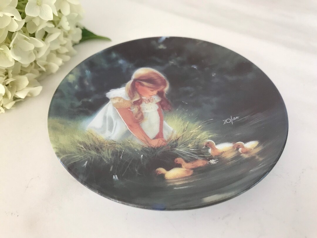 Vintage Miniature Collectible Plate “golden Moment
