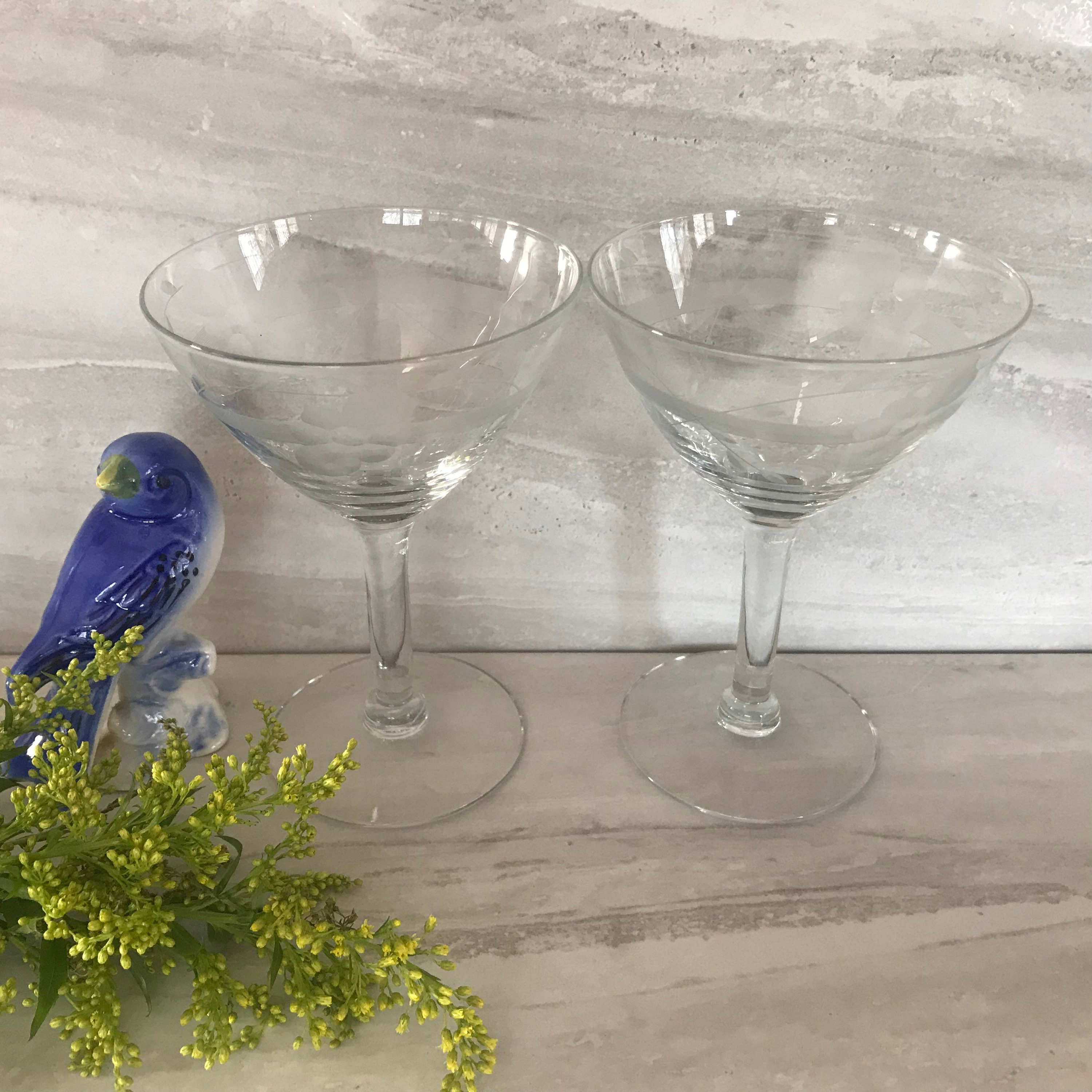 vintage manhattan cocktail glasses