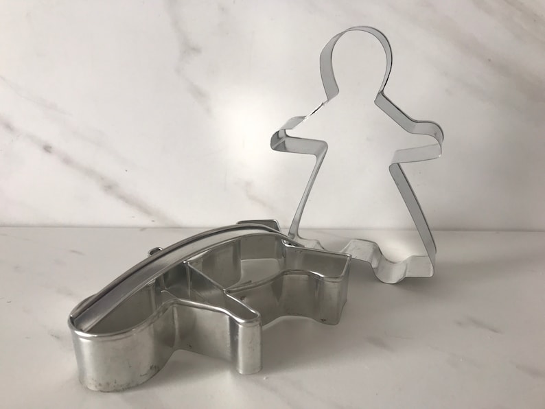 Antique Vintage Gingerbread Boy and Girl Cookie Cutters. Etsy